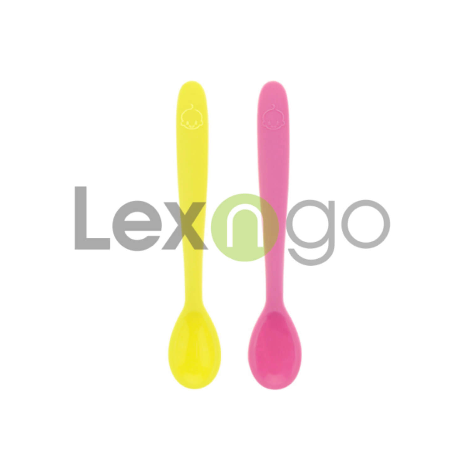 Set de 2 Cucharas - Rosado, Amarillo